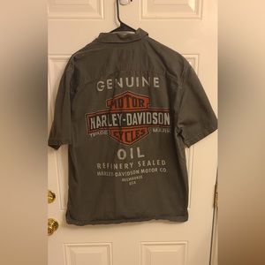 Harley Davidson button up. Large